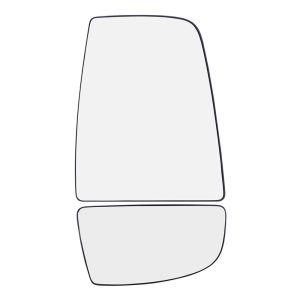 Brock Replacement Passenger Side Upper and Lower Tow Mirrors Glass & Base Set Compatible with 2015-2020 Transit