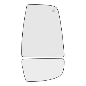 Passenger Side Upper & Lower Tow Mirrors Glass & Base Set for 2015-2020 Transit