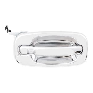 Brock Replacement Passengers Rear Outside Outer Chrome Specialty Door Handle Compatible with Pickup Truck